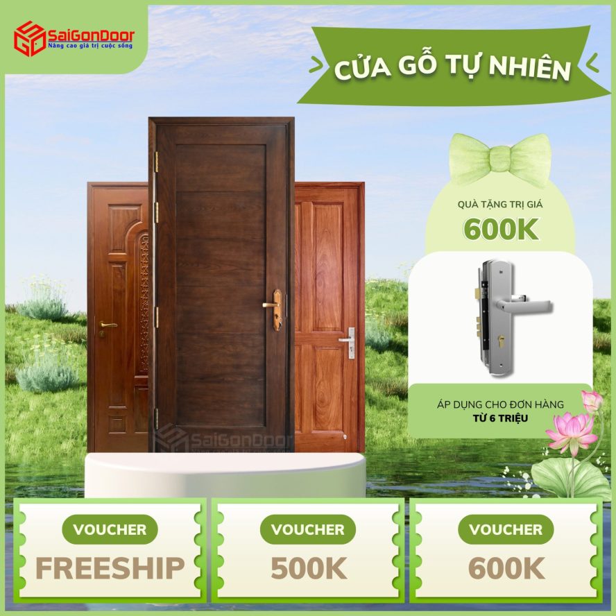 Cửa gỗ tự nhiên – Vẻ đẹp bền vững theo thời gian 3